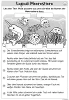 Vorschau - Arbeitsblätter - Meerestiere Logicals | 3-fach differenziert | Klasse 2-4 - Seite 2