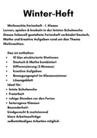 Vorschau - Arbeitsblätter - Winter-Abschlussheft Klasse 1 - Seite 1