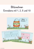 Vorschau - Interaktives Material - Einmaleins 1er-, 2er-, 5er- und 10er-Reihe (interaktiv) - Deckblatt