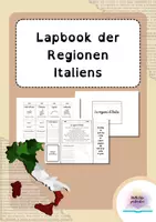 Vorschau - Anderer Materialtyp - Lapbook regioni italiane da stampare / Lapbook - Italienische Regionen zum Ausdrucken - Deckblatt