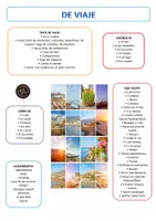 Vorschau - Arbeitsblätter - De viaje-Reisen auf Spanisch! - Deckblatt
