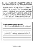 anteprima - Esercizi - PRIMAVERA - 30 BREVI TESTI PRIMAVERILI CON DOMANDE DI COMPRENSIONE - Pagina 1