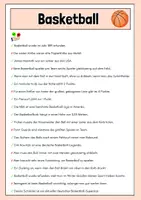 Vorschau - Arbeitsblätter - Basketball - Lesetext mit Fragen, Lösung, Bilder - Seite 3