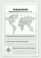 Vorschau - Mal- und Bastelvorlagen - Fußball-WM 2026 – Das große Unterrichts-Bundle | 7 Materialien für Erdkunde, Sachunterricht & mehr - Seite 3