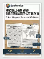 Vorschau - Mal- und Bastelvorlagen - Fußball-WM 2026 – Das große Unterrichts-Bundle | 7 Materialien für Erdkunde, Sachunterricht & mehr - Seite 1