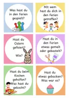 Vorschau - Spiele - Materialpaket-Plauderkarten Ferienerzählungen (stetig wachsend) - Seite 1