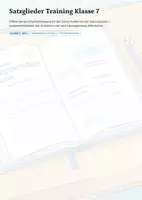 Vorschau - Unterrichtsreihen - Satzglieder Deutsch Klasse 7 – Differenziertes Training (Unterrichtsmaterial) - Deckblatt