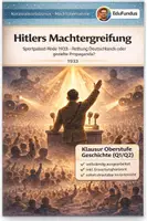 Vorschau - Klassenarbeiten - Klausur Oberstufe Geschichte: Hitlers Aufstieg – Redeanalyse 1933 - Deckblatt