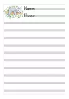 Vorschau - Arbeitsblätter - Schreibpapier Grundschule Koala - Seite 3