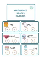 Vista previa - Refuerzo / NEE / Materiales de apoyo - SÍLABAS INVERSAS - Portada