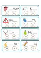 Vista previa - Refuerzo / NEE / Materiales de apoyo - SÍLABAS INVERSAS - página 1