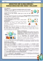 Vorschau - Arbeitsblätter - Migration und Globalisierung - Warum Menschen ihre Heimat verlassen - Seite 1