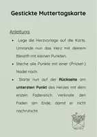 Vorschau - Mal- und Bastelvorlagen - Anleitung gestickte Muttertagskarte - Seite 2