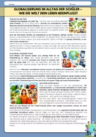 Vorschau - Arbeitsblätter - Globalisierung im Alltag der Schüler - Wie die Welt dein Leben beeinflusst - Seite 1
