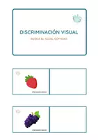 Vista previa - Refuerzo / NEE / Materiales de apoyo - DISCRIMINACIÓN VISUAL COMIDAS - Portada