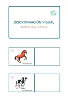 Vista previa - Refuerzo / NEE / Materiales de apoyo - DISCRIMINACIÓN VISUAL ANIMALES - Portada