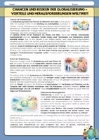 Vorschau - Arbeitsblätter - Chancen und Risiken der Globalisierung - Vorteile und Herausforderungen weltweit - Seite 1