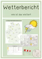 Vorschau - Bildkarten - Wie ist das Wetter? Wetterbericht - Deckblatt