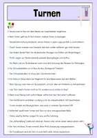 Vorschau - Arbeitsblätter - Turnen - Lesetext mit Fragen, Lösung, Bilder - Seite 3
