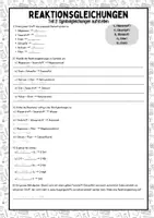 Vorschau - Arbeitsblätter - Symbolgleichungen aufstellen Chemie Arbeitsblatt (Klasse 8–10) – Formeln richtig zuordnen - Seite 2