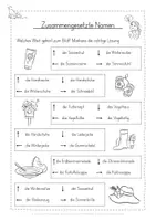 Vorschau - Arbeitsblätter - zusammengesetzte Nomen Deutschlabyrinth - Seite 3
