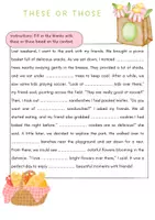 Vorschau - Arbeitsblätter - This/these that/those | Worksheet - Seite 1