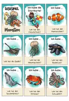 Vorschau - Spiele - Meerestiere – Lesespiel | „Ich habe, wer hat?“ | Leseförderung Grundschule Klasse 2–4 - Seite 1
