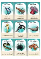 Vorschau - Spiele - Meerestiere – Lesespiel | „Ich habe, wer hat?“ | Leseförderung Grundschule Klasse 2–4 - Seite 3