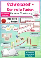 Vorschau - Bildkarten - Schreibzeit - Der rote Faden - Deckblatt