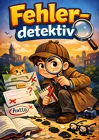 Vorschau - Arbeitsblätter - Fehler-Detektiv 🔍- Thema: Frühling (differenziert) - Deckblatt