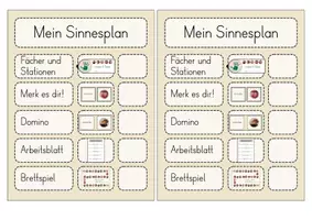 Vorschau - Merkblätter - Unsere 5 Sinne - Plan - Seite 1