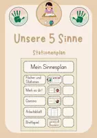 Vorschau - Merkblätter - Unsere 5 Sinne - Plan - Deckblatt