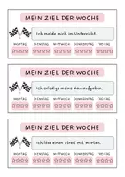 Vorschau - Arbeitsblätter - Ziel der Woche - Selbstreflexion für jedes Kind - Seite 2