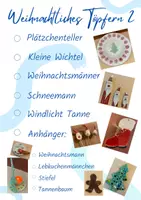 Vorschau - Arbeitsblätter - Töpfern für Weihnachten 2: Plätzchenteller, Weihnachtsmänner, Schneemann... - Deckblatt