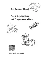 Vorschau - Arbeitsblätter - Der Zucker-Check Quiz mit Lösung zur Reportage - Deckblatt