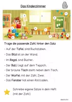 Vorschau - Arbeitsblätter - Leseverständnis Kinderzimmer (interaktives Arbeitsblatt) - Seite 2