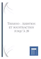 Aperçu - Jeux - Trimino | Addition et soustraction jusqu'à 20 | Activité Mathématique - Page 1