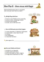 Vorschau - Merkblätter - Frido hat eine Idee – Plan B für Kinder | Sicherheit & Selbstständigkeit Klasse 1–3 - Seite 1