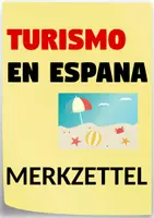 Vorschau - Poster - El turismo en España - Las diversas caras del turismo - Merkzettel - Deckblatt