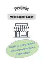 Vorschau - Stationenlernen - Projekt: proportionale und antiproportionale Zuordnungen - Deckblatt