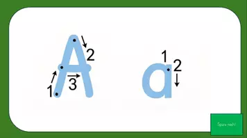 Vorschau - Präsentationen/Tafelbilder - Digitales Tafelbild - Buchstabe A - Frohes Lernen - Seite 2