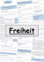 Vorschau - Unterrichtsreihen - Freiheit - Komplette Sequenz Ethik 7-8 - Deckblatt