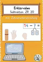 Vorschau - Videos - 2 Lernvideo - Subtraktion im ZR 20 mit Zehnerunterschreitung - Deckblatt