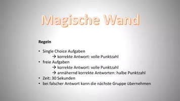 Vorschau - Präsentationen/Tafelbilder - Quiz Ergebnissicherung Magische Wand Vorlage 5x5 - Seite 1