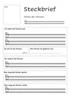 Vorschau - Arbeitsblätter - Vorlagen - Steckbriefe für Personen - Seite 2
