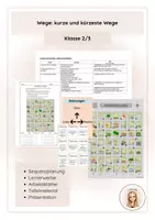 Vorschau - Arbeitsblätter - Wege: kurze und kürzeste Wege - Deckblatt