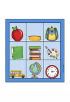 Vorschau - Stationenlernen - At school - Bingo cards / Karten - Seite 2