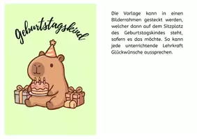 Vorschau - Mal- und Bastelvorlagen - Materialpaket: Diverses Material für Capybara-Klassenzimmer - Seite 1
