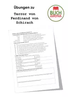 Vorschau - Arbeitsblätter - Übungen zu "Terror von Ferdinand von Schirach" - Deckblatt