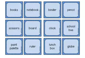 Aperçu - Jeux - At school - Matching pairs / Memory® - Page 3
